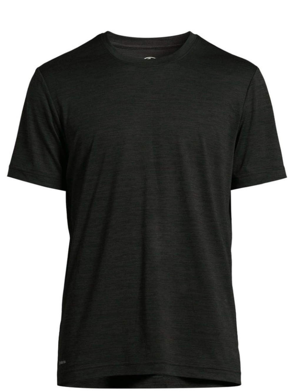Athletic Works Black Short-Sleeve Crewneck Performance Tee size L